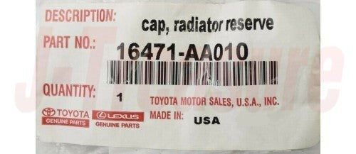 TOYOTA CAMRY ACV30 02-11 Genuine Reserve Tank Cap Sub-Assy 16471-AA010 OEM