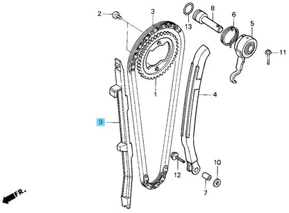 HONDA XR600R 1988-2000 Genuine Cam Chain Guide 14620-MN1-770 OEM