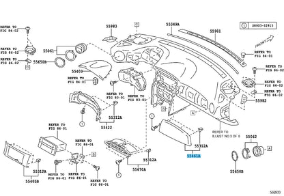TOYOTA SCION GT86 FR-S ZN6 15-16 Genuine Instrument Panel Ornament LHD