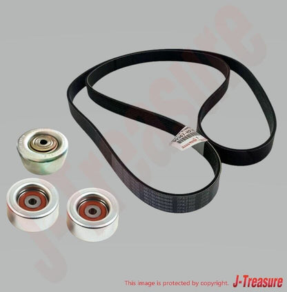 TOYOTA LAND CRUISER GRJ200 Genuine V Belt & Idler Pulley NO.1 & NO.2 set