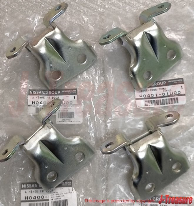 NISSAN SKYLINE R32 GT-R BNR32 Genuine Door Hinges Upper & Lower RH & LH Set OEM