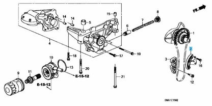 HONDA CIVIC TYPE-R FD2 02-10 Genuine K20A B-Chain Tensioner 13450-RRC-004 OEM