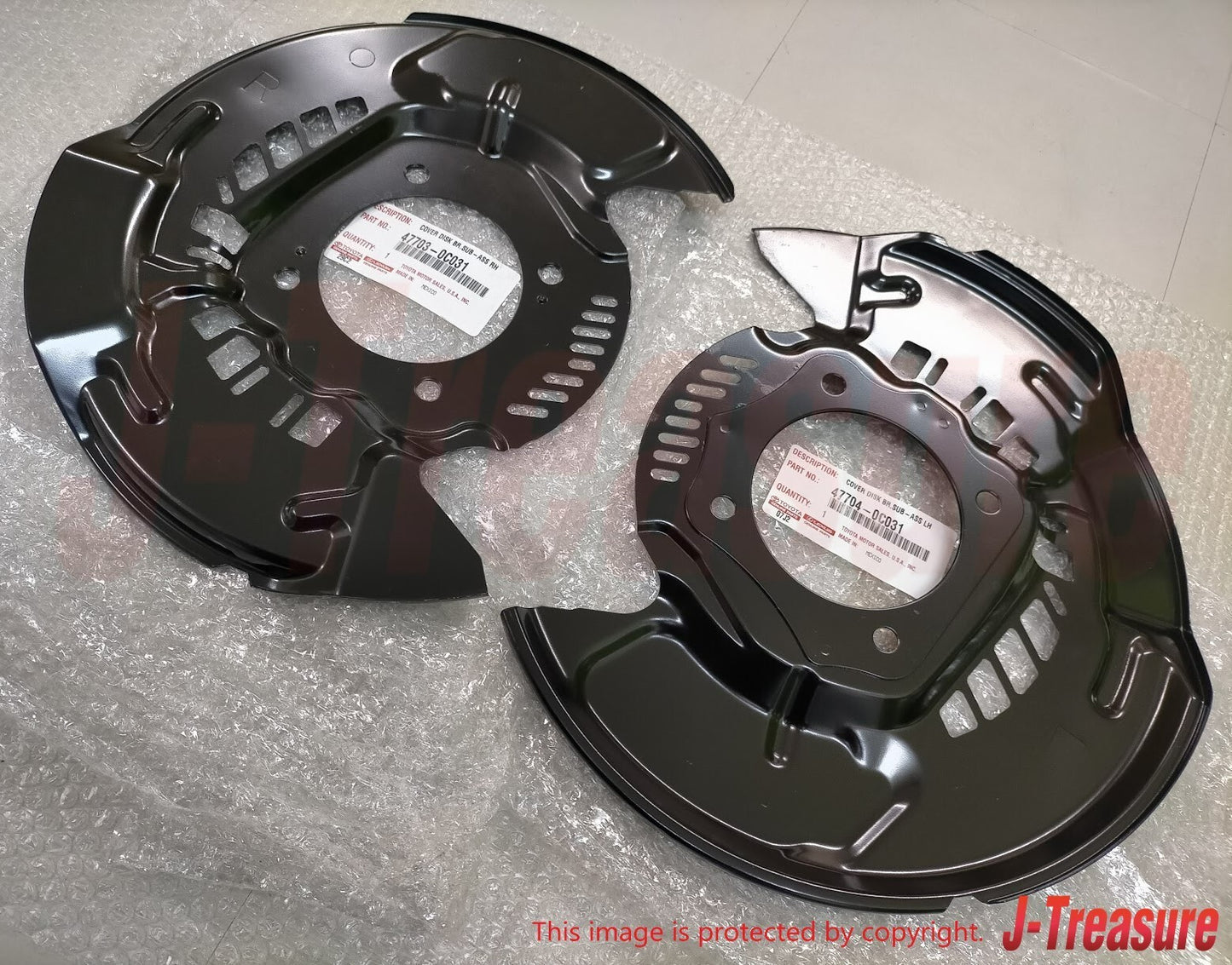 TOYOTA SEQUOIA 08-22 TUNDRA 07-21 Genuine Cover Disc Brake Dust Front Set OEM