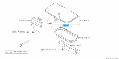 SUBARU IMPREZA WRX STI 92-00 Genuine Roof Ventilator Lock 65448FA000 OEM