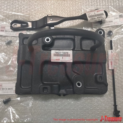 TOYOTA SUPRA JZA80 MK4 93-98 Genuine Battery Tray & Hold & Clamp & Nut Set OEM