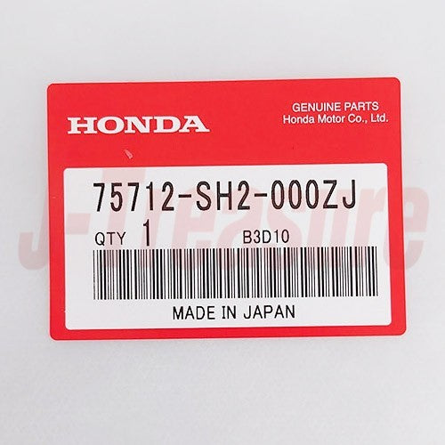HONDA CR-X EF6 EF7 1988-1991 Genuine Rear Emblem "HONDA" 75712-SH2-000ZJ OEM