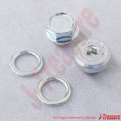 LEXUS GS300 GRS190 2006 Genuine A/T Oil Pan Drain Plug & Plug Gasket Set OEM