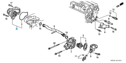 HONDA CIVIC EK4 EK9 1999-2000 Genuine Water Pump Comp 19200-P72-013 OEM