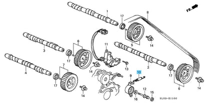HONDA ACURA NSX NA1 NA2 '91-05 Genuine Timing Belt Adjuster Spring 14516-PR7-A00
