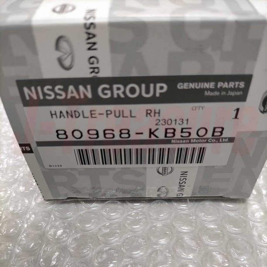 NISSAN R35 GT-R Black Edition Genuine Red Leather Door Pull Handle RH & LH Set