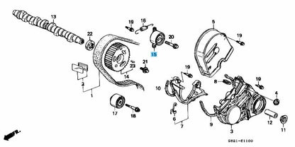 HONDA ACTY VAN & TRUCK HA3 89-99 Genuine Water Pump & Tensioner 6-piece set OEM