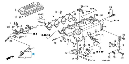 HONDA S2000 AP2 2007-2009 Genuine Fuel Injector & Packing 16450-PZX-003 x4 Set