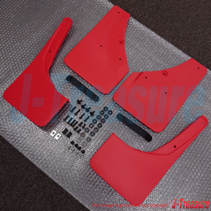 SUZUKI JIMNY SIERRA JB74W Genuin Mud Flap Red 4 Sheets Set 72201-78R00-RD1 4 OEM