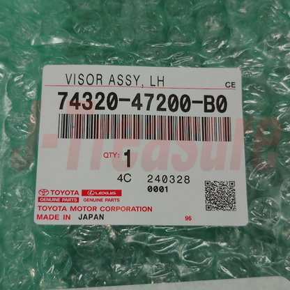 TOYOTA PRIUS ZVW30L ZVW35L 2010-2015 Genuine Front Visor Assy RH & LH Set OEM