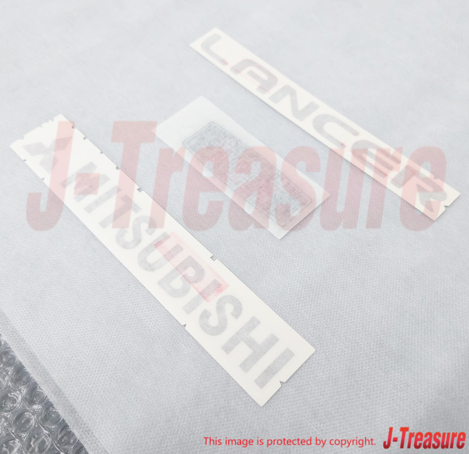 MITSUBISHI LANCER EVOLUTION EVO3 CE9A Genuine Rear Emblem Decal 3 Set OEM Parts