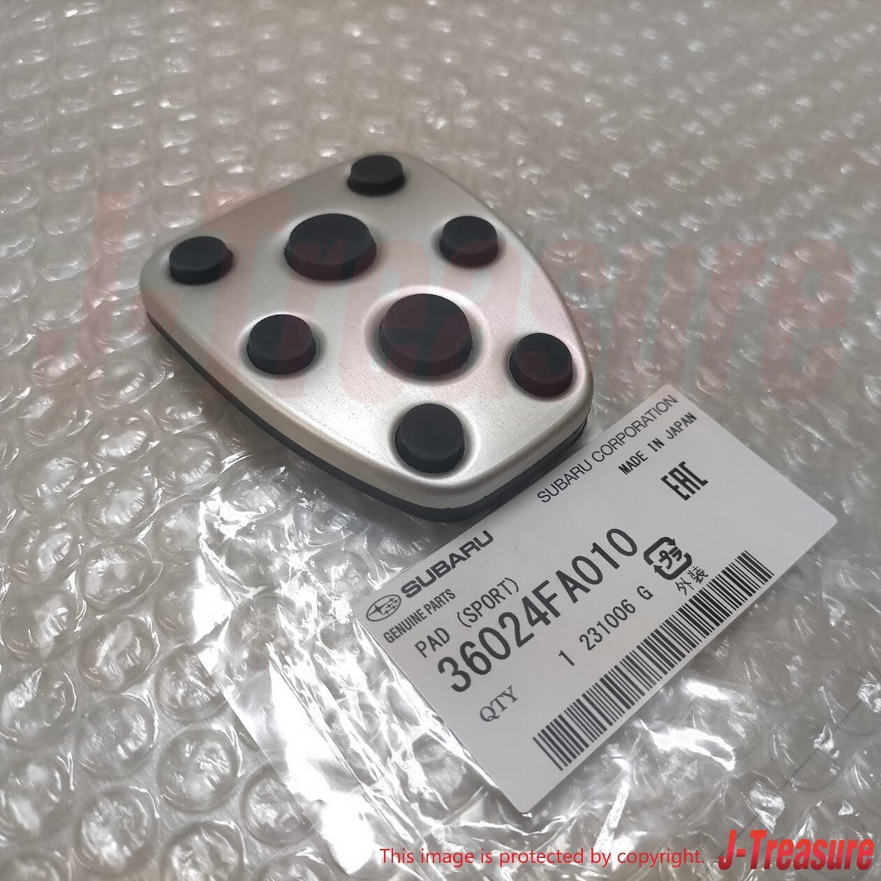 SUBARU IMPREZA WRX STI GDF 04-06 Genuine Aluminum Clutch & Brake Pedal Pad Set