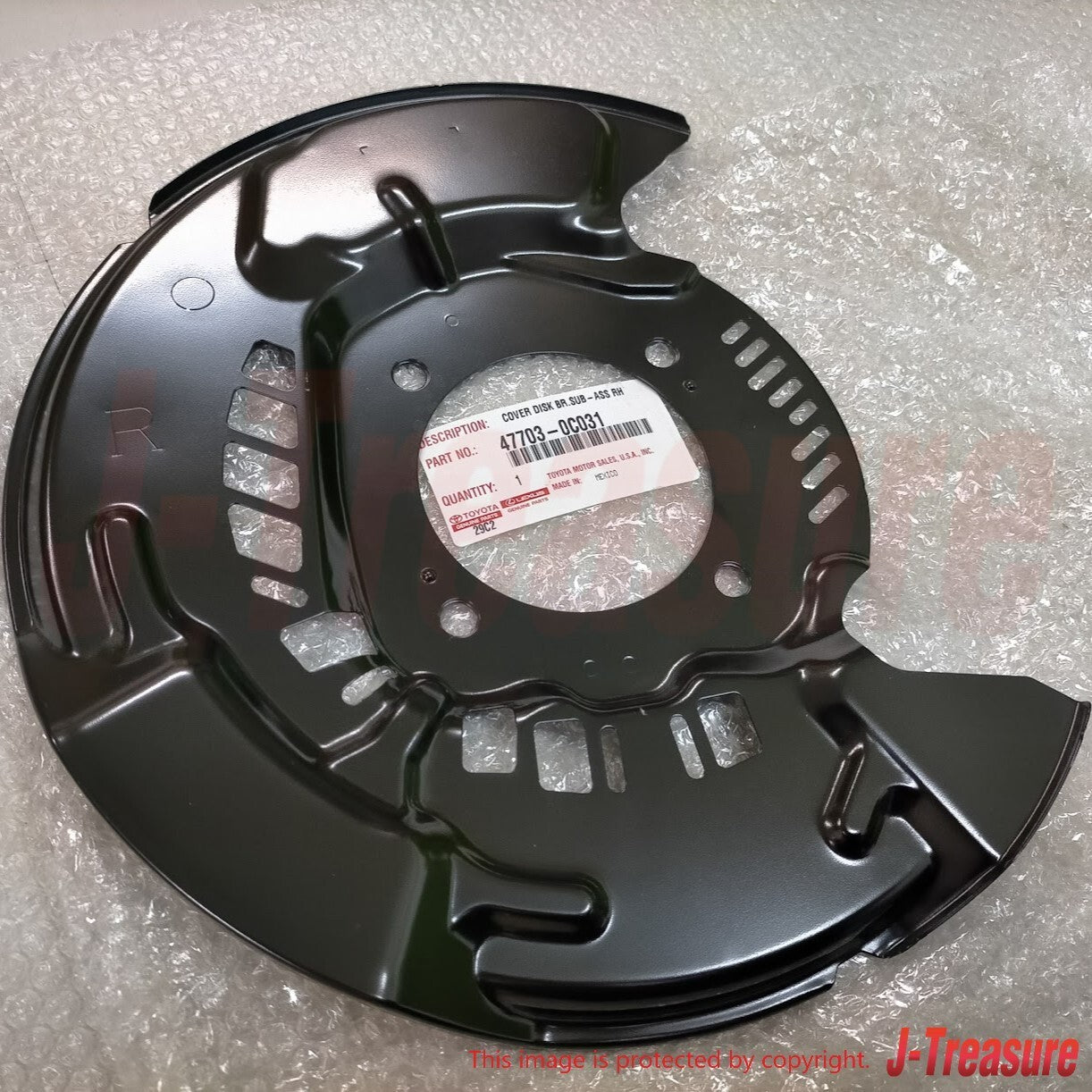 TOYOTA SEQUOIA 08-22 TUNDRA 07-21 Genuine Cover Disc Brake Dust Front Set OEM