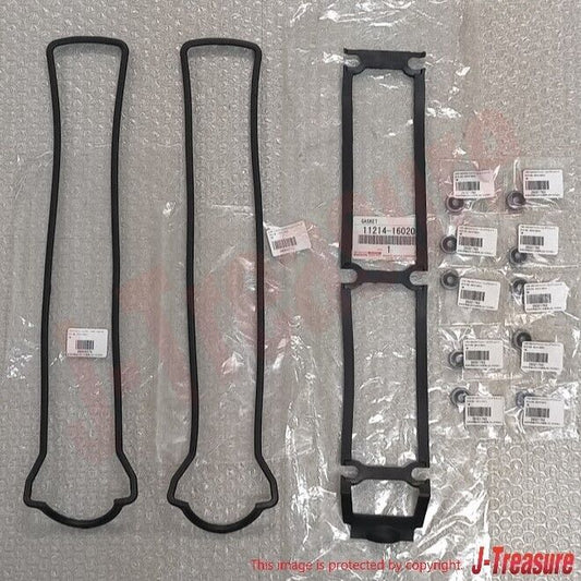 TOYOTA LEVIN TRUENO AE86 4A-GE Genuine Cylinder Head Valve Cover Gasket Set OEM