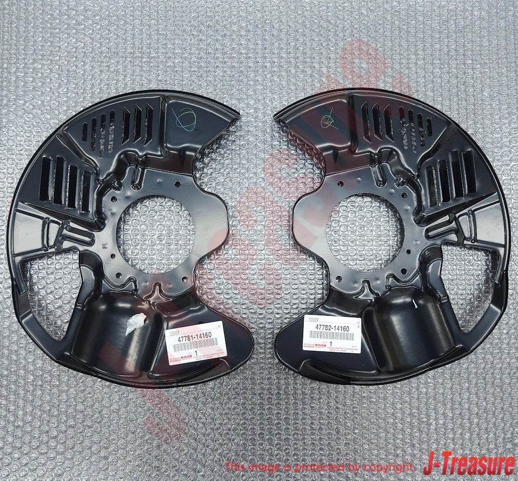 TOYOTA SUPRA JZA80 93-98 Genuine Front 17 Inch Brake Splash Dust Cover Set OEM