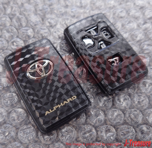 TOYOTA ALPHARD GGH20 12-13 Genuine Door Control Transmitter Housing Carbon tone