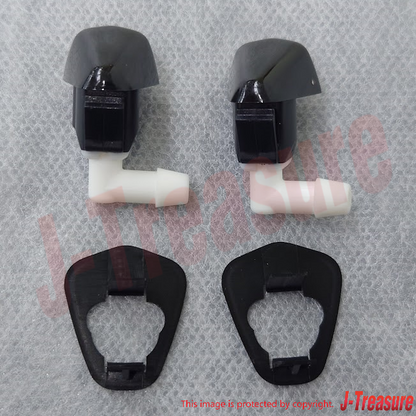 HONDA CIVIC EF EG 88-97 Genuine Front Windshield Washer Nozzle & Base Set