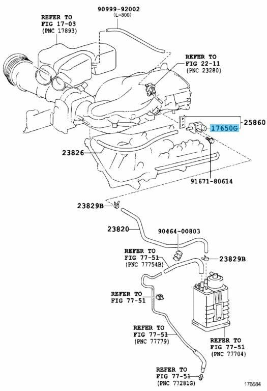 TOYOTA 4RUNNER SCION XA XB Genuine Duty Vacuum Switching Valve 90910-12276 OEM