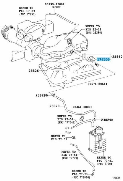 TOYOTA 4RUNNER SCION XA XB Genuine Duty Vacuum Switching Valve 90910-12276 OEM
