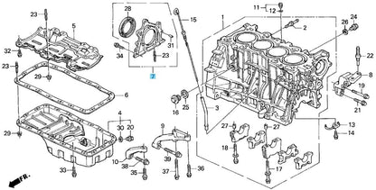 HONDA CR-V RD1 RD2 97-01 Genuine Engine Right Side Cover Assy 11300-PR4-A00 OEM