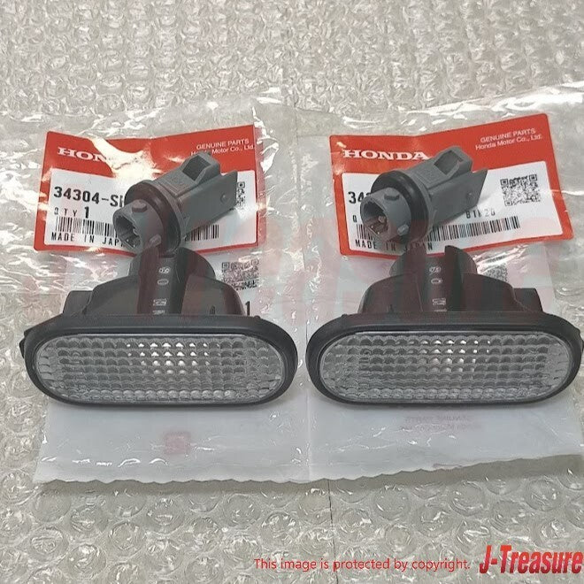 HONDA INTEGRA TYPE-R DC2 Genuine Front Fender Side Turn Marker Lamp & Socket Set