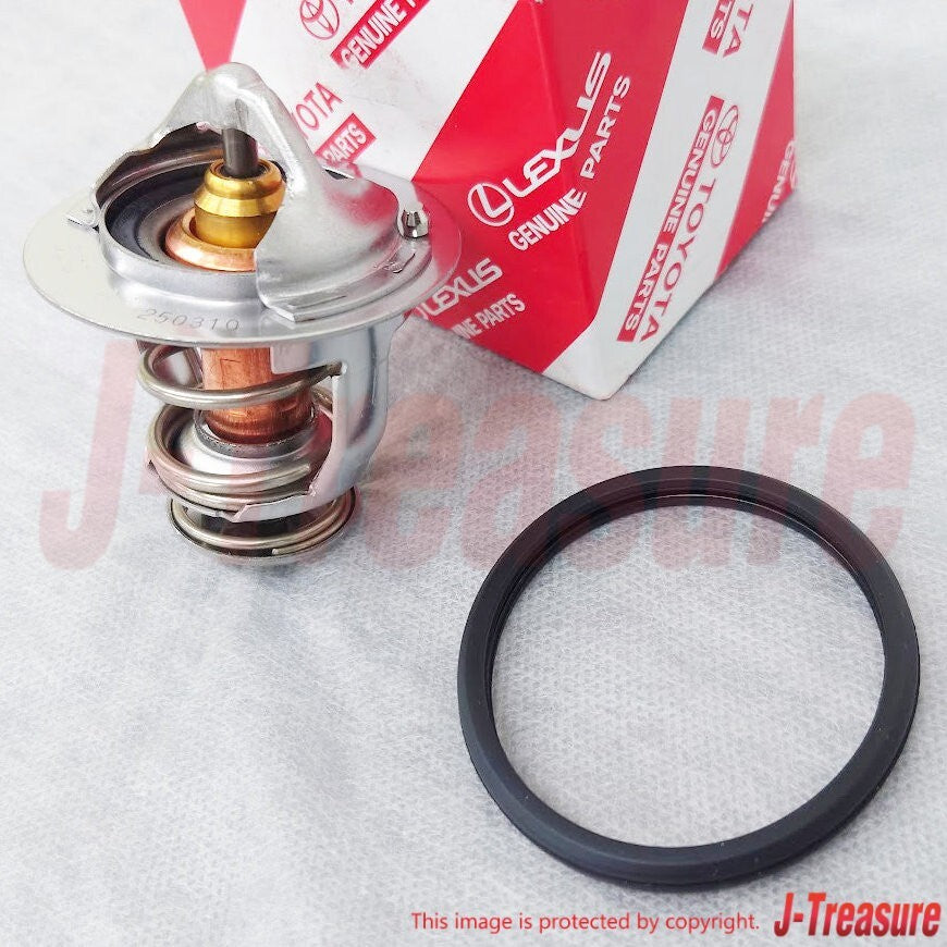 TOYOTA CAMRY ASV50 06-11 Genuine Engine Coolant Thermostat & GASKET set OEM