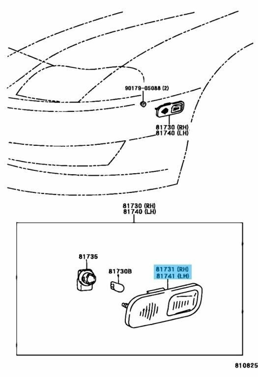 TOYOTA SOARER JZZ3# UZZ3# Genuine Lens Side Turn Signal Lamp Right Left Set OEM