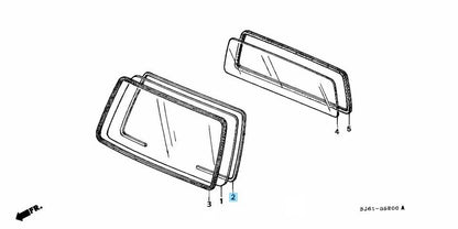 HONDA ACTY ACTY TRUCK HA1 HA2 HA3 HA4 HA5 Genuine Front Window Rubber Seal OEM