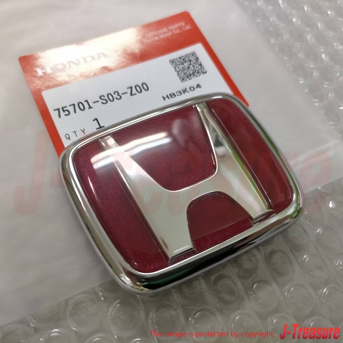 HONDA CIVIC TYPE-R EK9 99-00 Genuine Late Model Red Emblem Front & Rear Set OEM