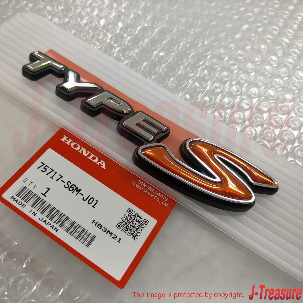 HONDA INTEGRA DC5 2001-2007 Genuine Rear Emblem "INTEGRA" & "TYPE S" Set OEM JDM