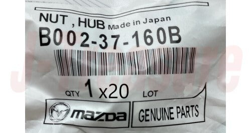 MAZDA CX-9 TB TC 2007-2023 Genuine Wheel Hub Nut B002-37-160B x20 Set OEM