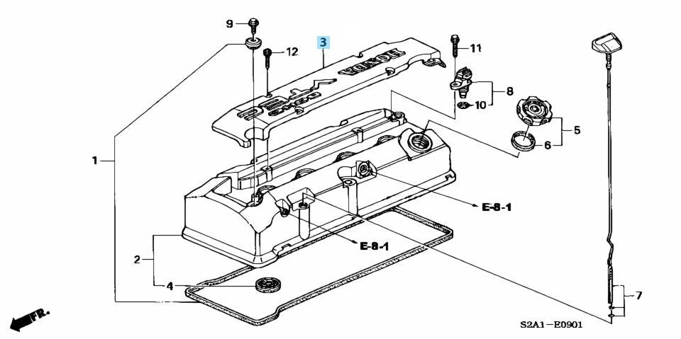 HONDA S2000 AP2 2004-2009 Genuine Ignition Coil Pack Cove Gold 12331-PZX-A00 OEM