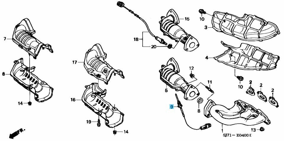 HONDA ACTY TRUCK & VAN HH3 HH4 HA3 HA4 Genuine Oxygen Sensor 37810-PZ3-903 OEM