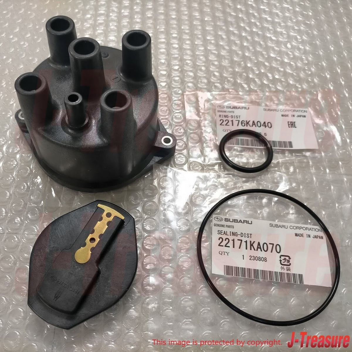 SUBARU SAMBAR KS3 KV3 Genuine Distributor Cap Rotor Head O-ring 4pces Set OEM