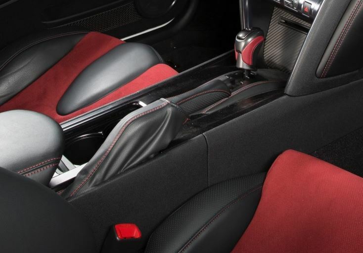 NISSAN GT-R R35 NISMO Genuine Hand Side Brake Cover Boot Red Stitch Leather OEM