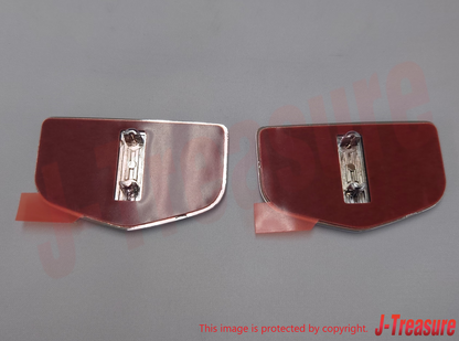 NISSAN SKYLINE R33 93-98 Genuine Front Fender Emblem Red "GT" 63896-15U00 x2 Set