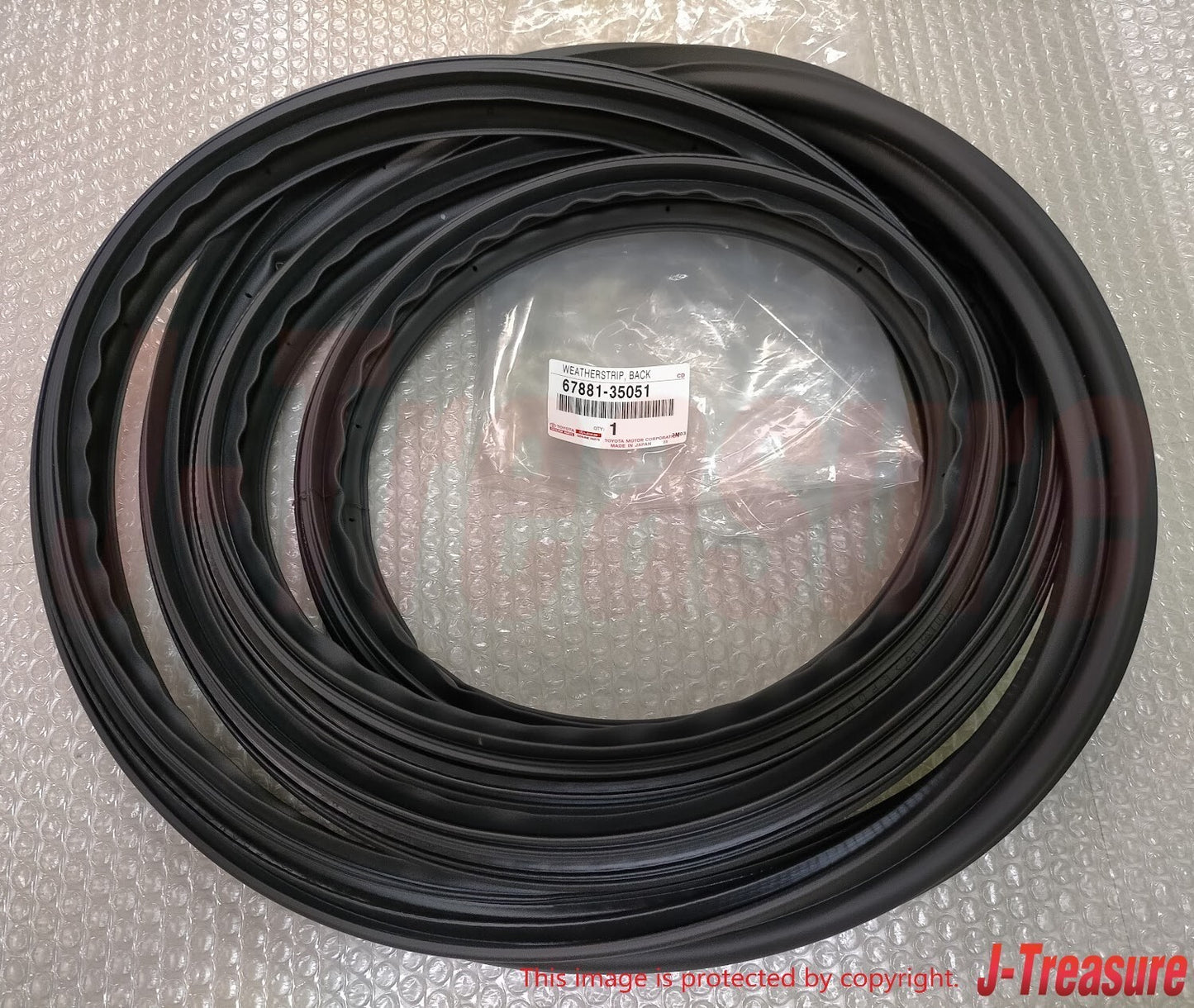 TOYOTA FJ CRUISER GSJ1# 07-14 Genuine Back Door Weatherstrip 67881-35051 OEM