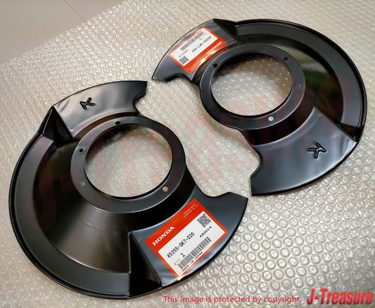 HONDA CIVIC 90-95 INTEGRA 90-01 Genuine Front Brake Splash Guard Cover Set OEM