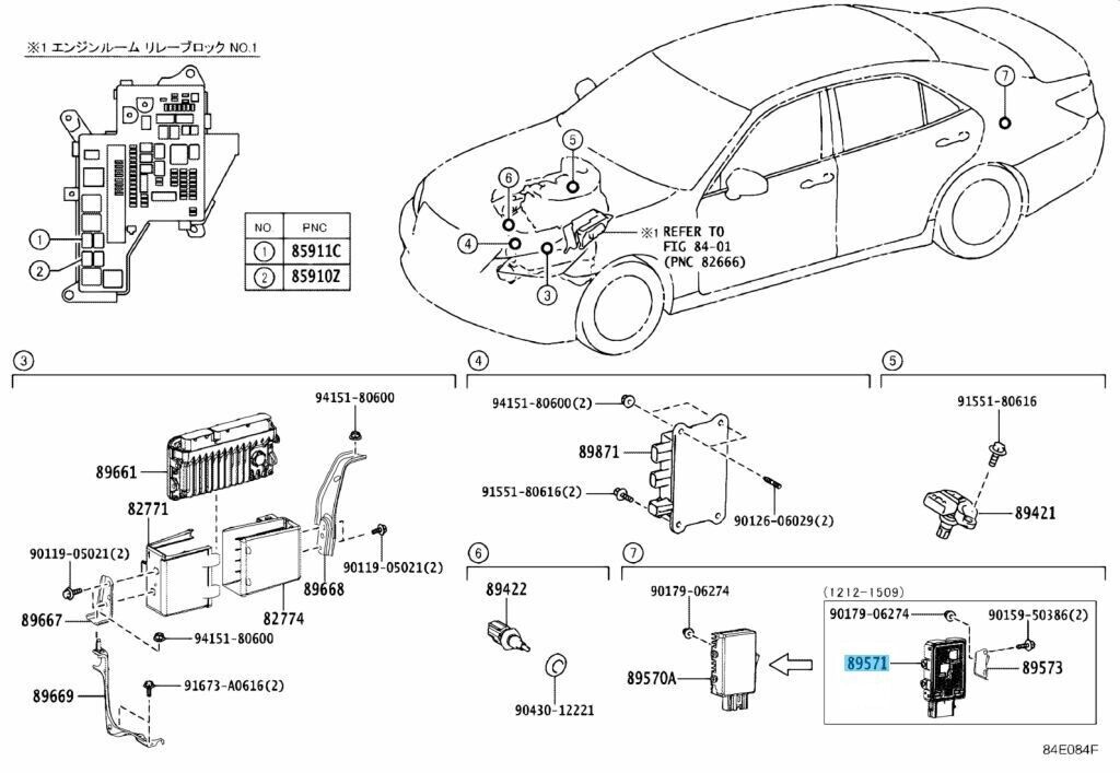 TOYOTA TUNDRA SEQUOIA 2010-2021 Genuine Fuel Pump Control Module 89571-34070 OEM