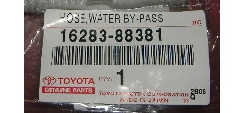 TOYOTA MR2 SW2# 1990-1995 Genuine Water By-Pass Hose No.6 16283-88381 OEM