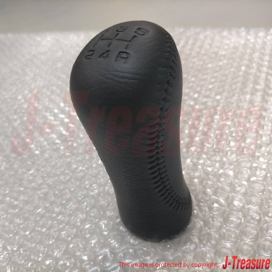 NISSAN FAIRLADY Z 300ZX Z32 1990-1996 Genuine Black Leather Shift Knob 5MT OEM