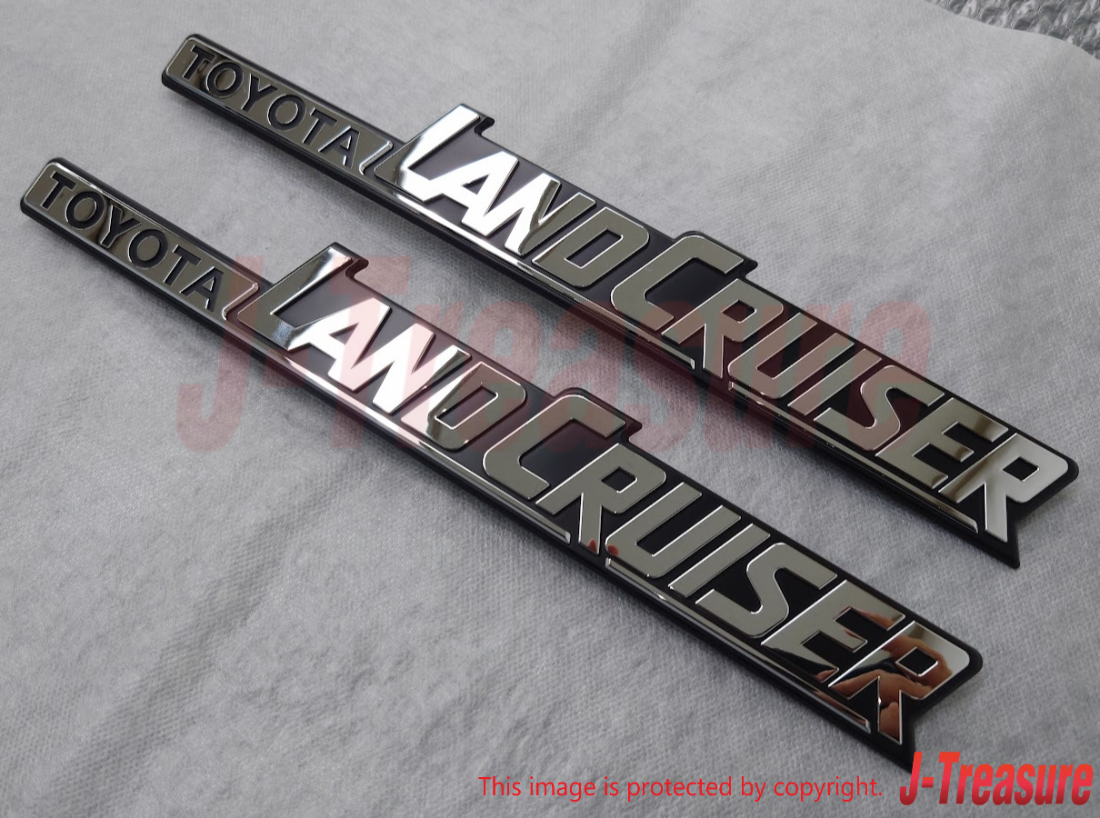 TOYOTA LAND CRUISER 60 84-90 Genuine Rear Quarter Emblem 75370-60020 x2 OEM