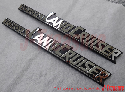 TOYOTA LAND CRUISER 60 84-90 Genuine Rear Quarter Emblem 75370-60020 x2 OEM