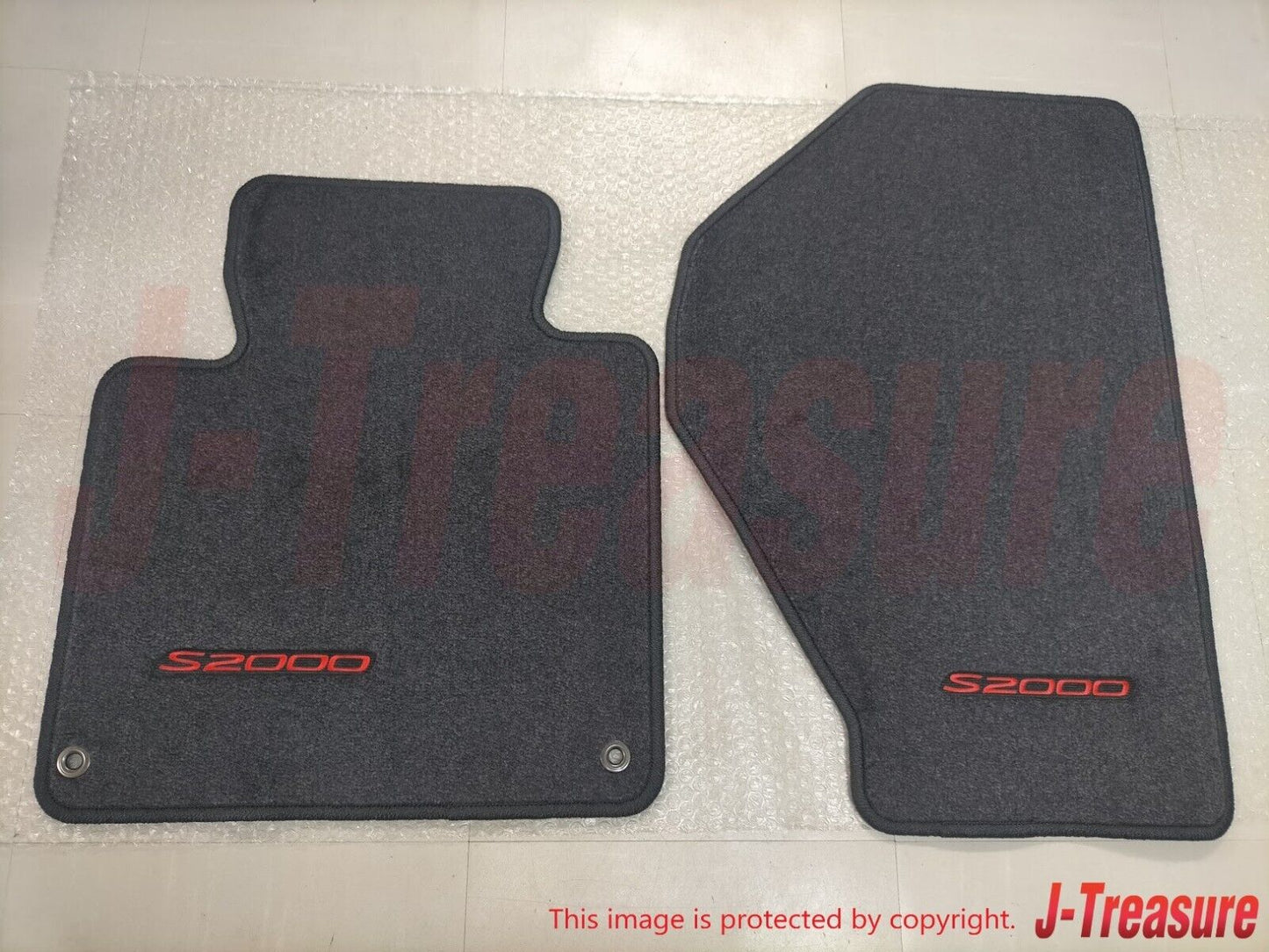 HONDA S2000 Genuine Floor Mat Set Black with Red Letters 83600-S2A-A01ZA OEM LHD