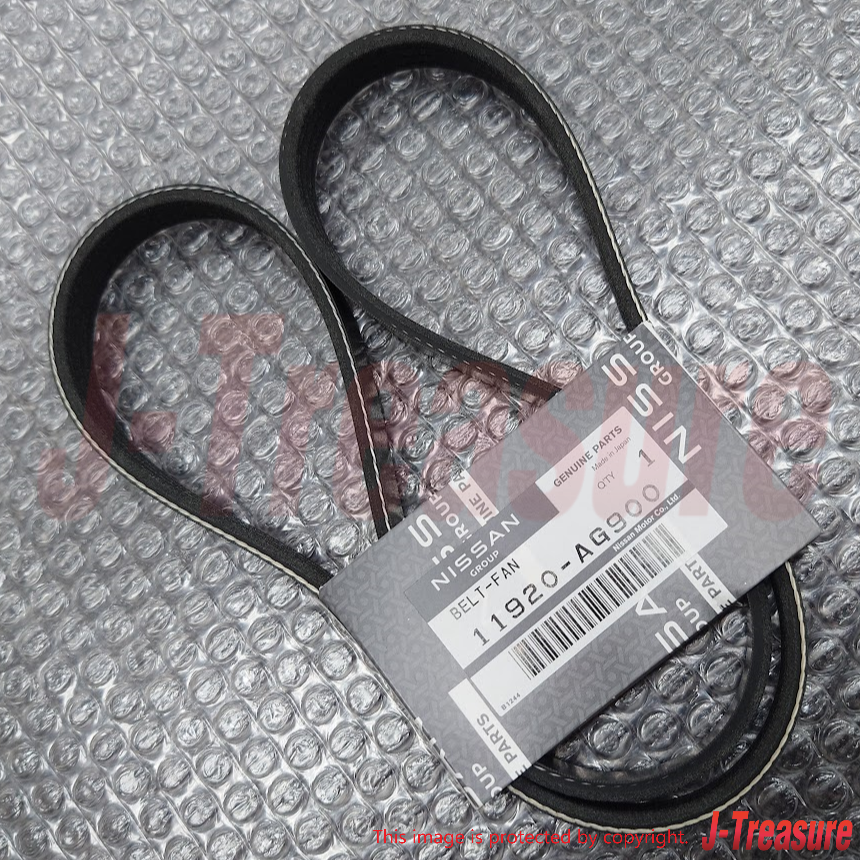 NISSAN 350Z Z33 2003-2007 Genuine Fan Alternator Belt & Compressor Belt Set OEM
