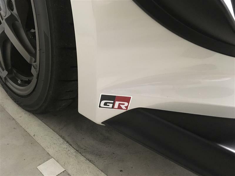 TOYOTA GR SPORT Genuine GR Logo Discharge Tape 50mm x 25mm Set of 4 MS373-00002